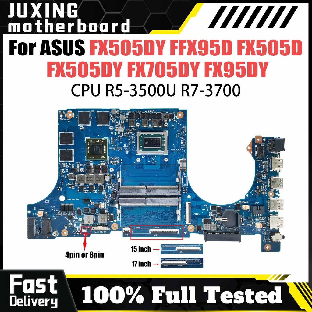 Casing Laptop Notebook FX505D Laptop Motherboard For ASUS FX95D FX505 FX505DY FX705DY FX95DY Mainboa