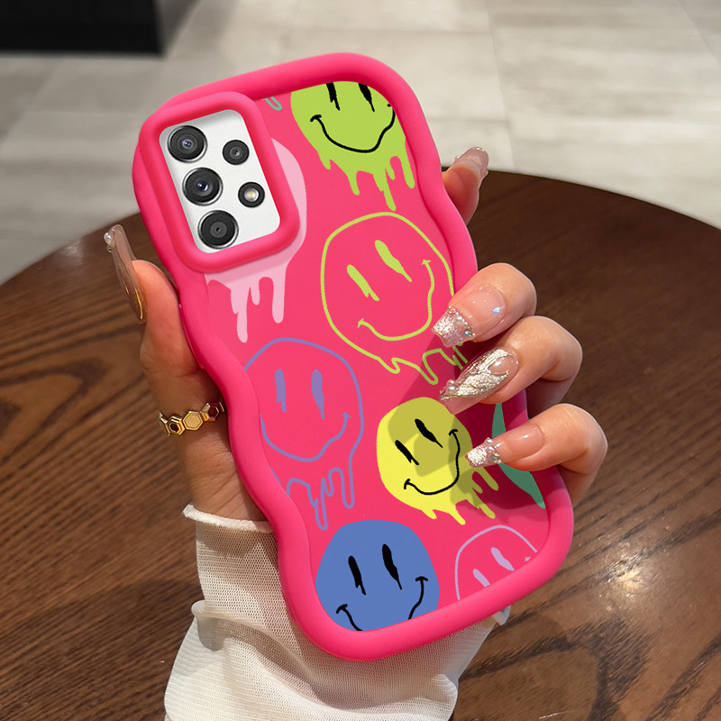 Casing Untuk Samsung A52 4G A52 5G A52s Case Casing Tas Emoji Alien pola HP Cesing lunak Silikon Sof