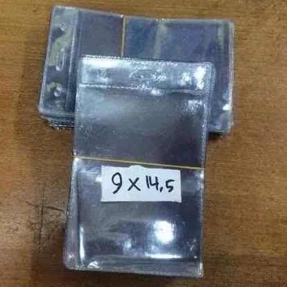 SALE Plastik Mika bening Panitia Name Tag Plastik Id Card Tag Kantong Panitia Mika Cover Kartu