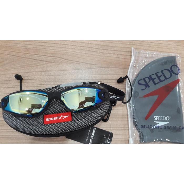 Kacamata Renang S866 Dan Topi Renang "Speedo"