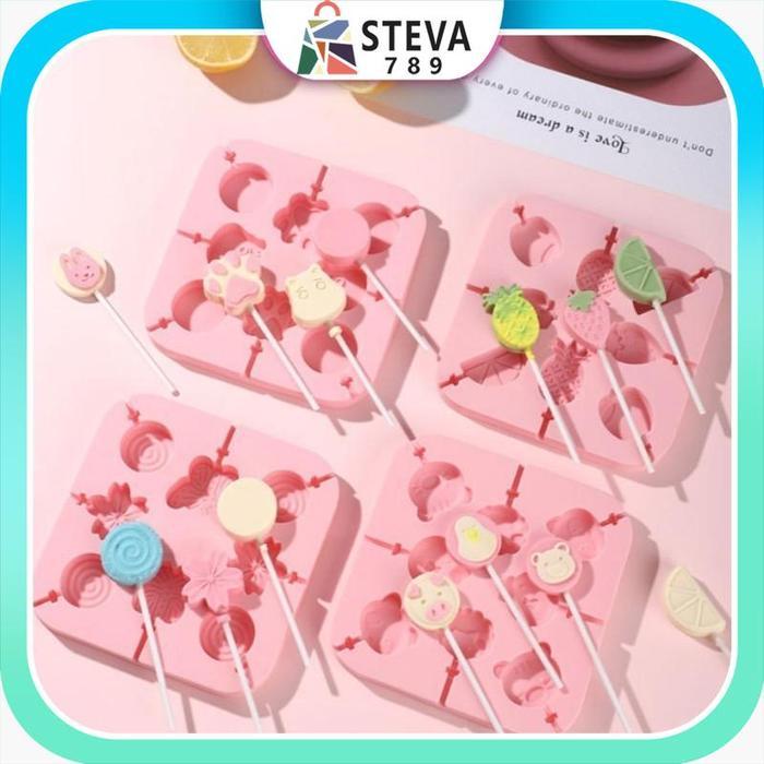 Cetakan bentuk permen lucu/Cetakan permen jelly Lollipop/Cetakan permen cinta anak-anak/Cetakan
