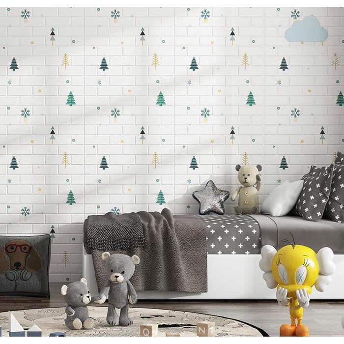 Wallpaper Foam 3D motif KULIT JERUK motif dan Polos