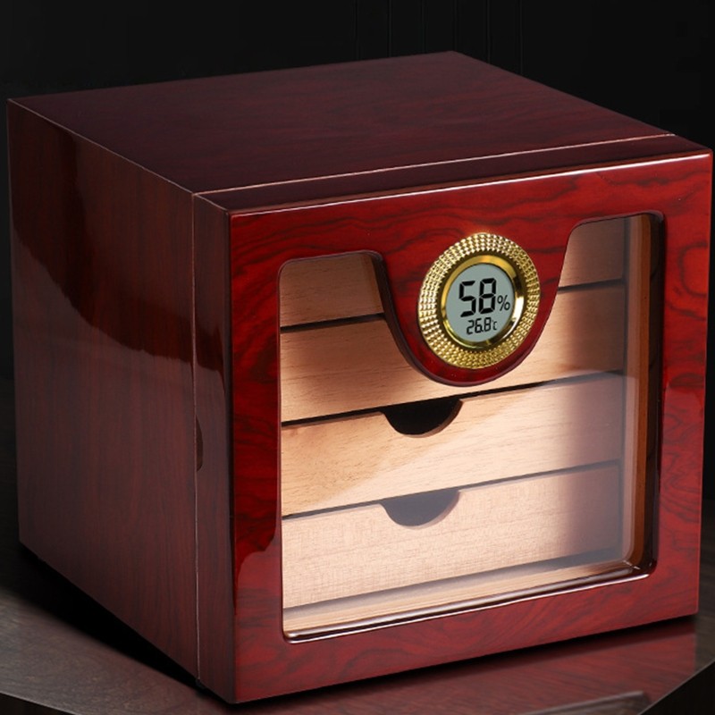 Mini Insert Digital Hygrometer Gauge Indoor Thermometer Detector Supplies for Humidors Greenhouse Ci