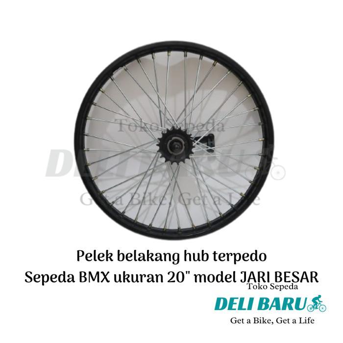 Pelek Torpedo Jari Besar 10G Ukuran 20 Murni Velg Besi Hub Belakang Saja Terpedo Sepeda Bmx