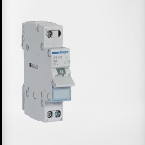 Hager Cos Mcb Change Over Switch 1P 40A Sft140