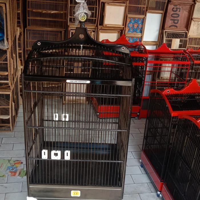 sangkar /kandang kotak oriq no 2 warna coklat (gojek dan grab)