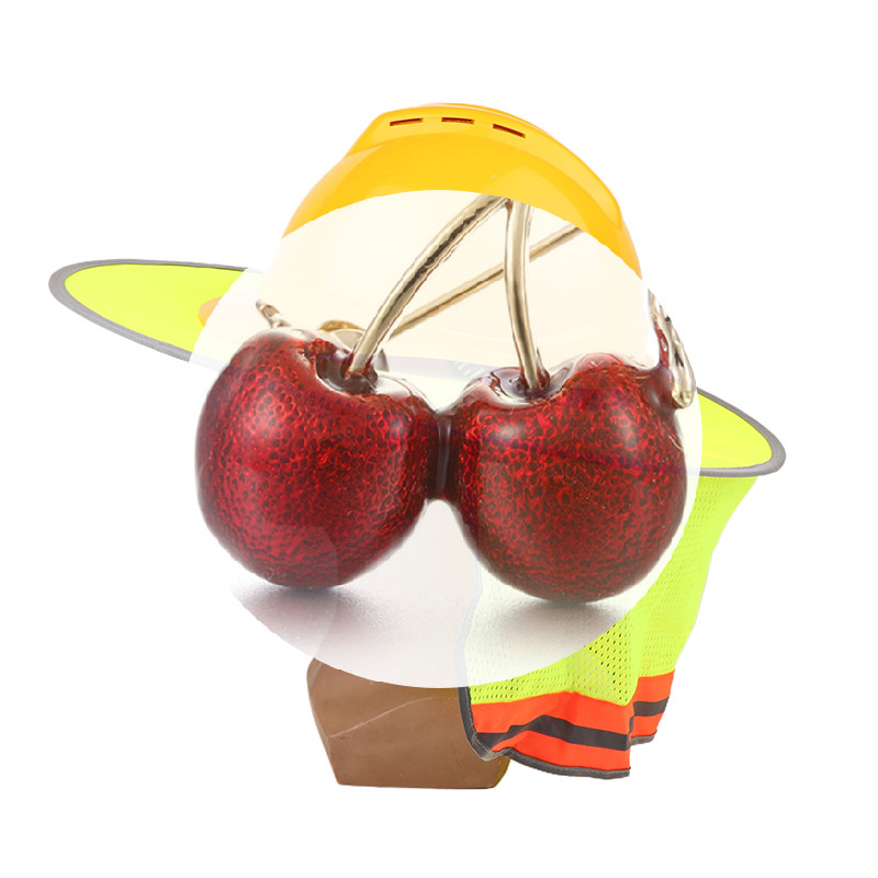 Worker Safety Cap With Neck Shield, Reflect Hard Hat Brim, Summer Sun Shade Helmet Cover.