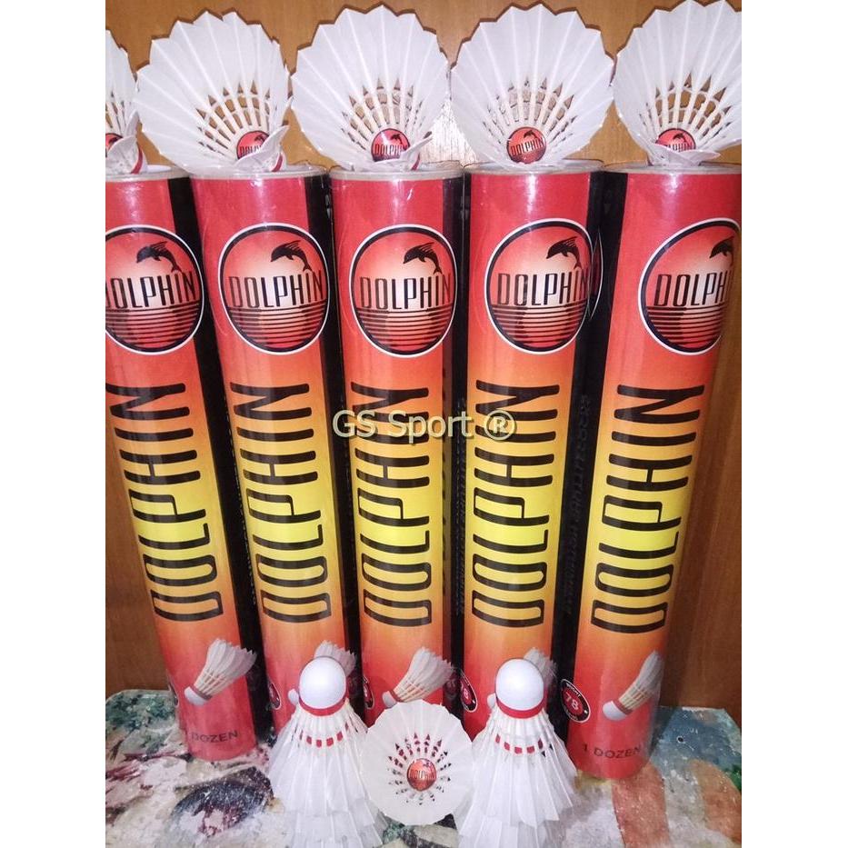 94j8- Shuttlecock Dolphin Merah