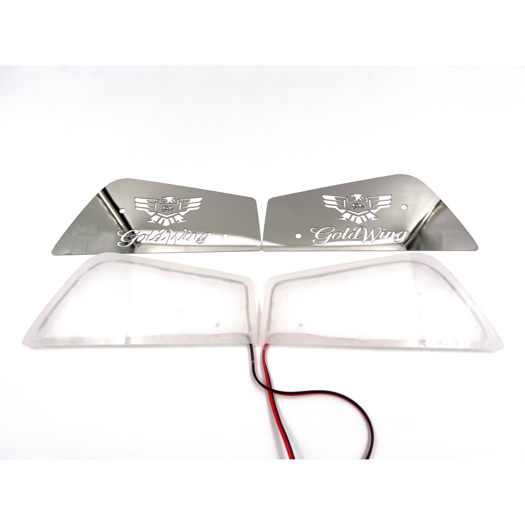 Goldwing 1500 Motorcycle Accessories Led Lighting Floorboard Covers Passenger Footrest For Honda