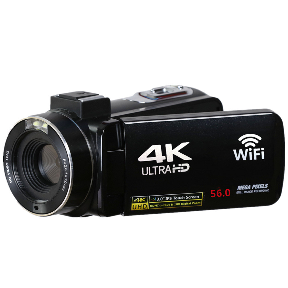 4K 56MP Camcorder Ultra HD Video Blog Camcorder for YouTube 18X Digital Camcorder IR Night Vision Wi