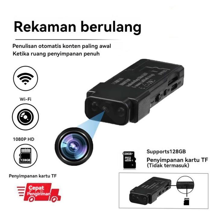 BERGARANSI Kamera Tersembunyi Kamera Mini Kecil 1080p HD Kamera Pengintai Jarak Jauh WiFi Kamera