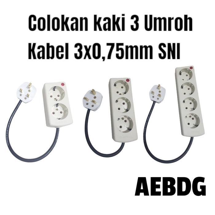 Schneider - Aebrand Colokan Kaki 3 Arab Saudi Singapore Malaysia Hongkong Steker Kaki 3 Type G -