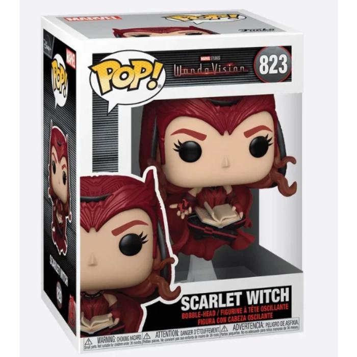 HOT SALE FUNKO POP ORIGINAL GENUINE WANDA VISION SCARLET WITCH 823 ACTION FIGURE TOYS FOR BOYS