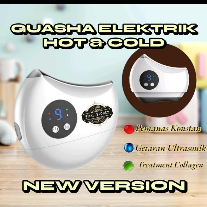 (WARNA GUASHA KEKUNINGAN)GUASHA ELECTRIK 3IN1 ALAT TREATMENT WAJAH ELEKTRIK ALAT PIJAT WAJAH