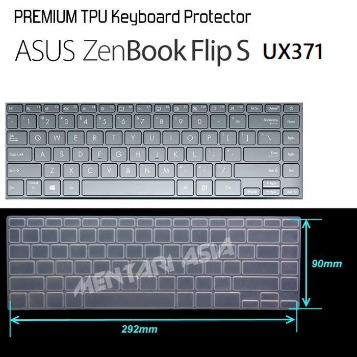 Ada Stok Keyboard Protector ASUS ZenBook Flip-S 13 UX371 - Premium TPU CLEAR