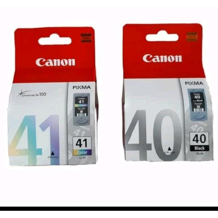 Canon Cartridge 40 Hitam & 41 Warna Untuk Printer Canon Ip1200 Ip1300 Ip1600 Ip1700 Ip1880 Ip1980