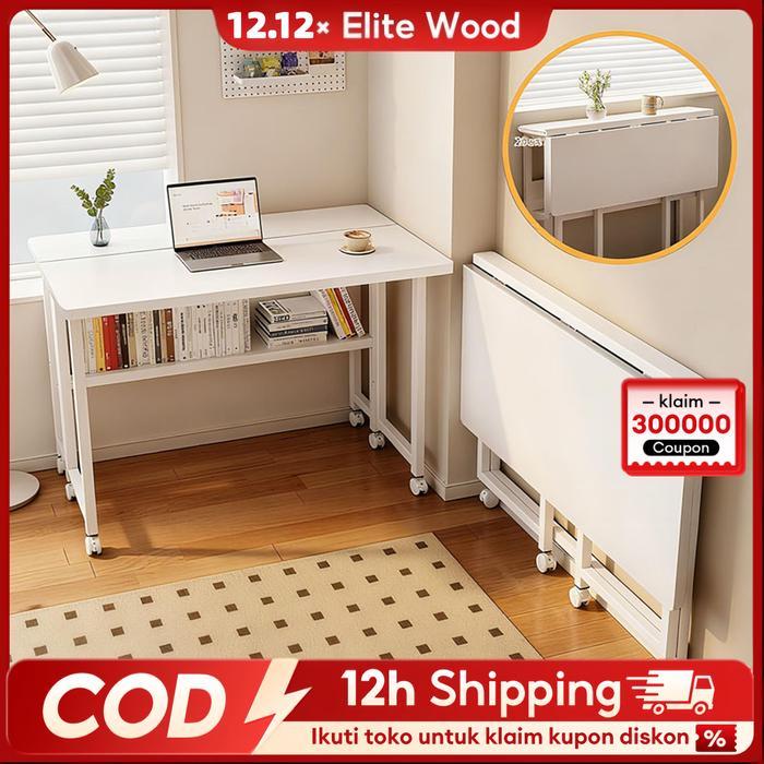 Elite Wood- Meja Portable Meja Lipat Portable Meja Adjustable Meja Laptop Meja Laptop Portable