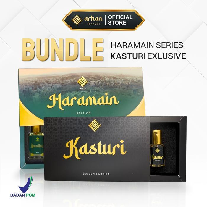 BERKUALITAS [ 2 PAKET ] Bundling Haramain Series & Kasturi Exlusive by ARHAN