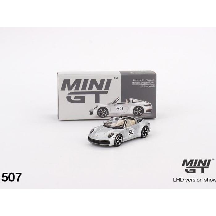 MINIGT 507 PORSCHE 911 TARGA 4S HERITAGE DESIGN EDITION GT SILVER MGT