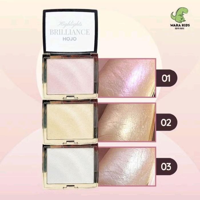 (BPOM) Hojo Highlighter Brilliance Pallete Gliter Original 100% Hojo Blush On Make Up