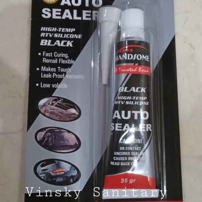 Lem Auto Sealer Hitam / Lem Silicon Hitam/ Lem Bemper Kaca Mobil Kecil