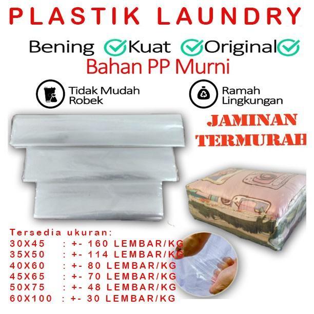 TERMURAH Plastik Laundry Plastik PP Laundry Plastik Laundry Kiloan HARGA 0,5KG