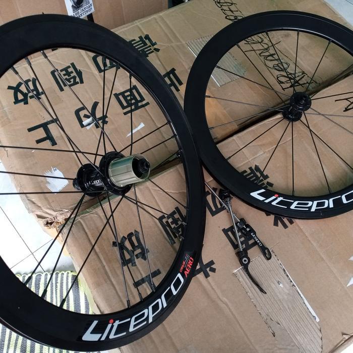 TERBARU wheelset litepro aero 20 406 vbrake jumphole