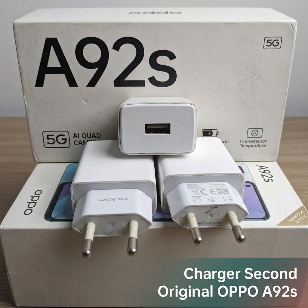 Charger Copotan Oppo OP52CAED Original Bekas 5V2A 10W Kepala Charger Cocok Untuk Oppo A92s Kualitas 