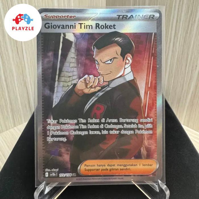 Giovanni Tim Roket SR 172/138 SV10s Kehadiran Juara Pokemon TCG Indonesia