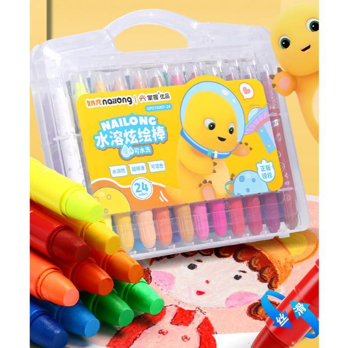 Grasp X Nailong Best Silky Crayon Krayon Terbaik Limited Edition ORIGINAL 100% Cat Stationery