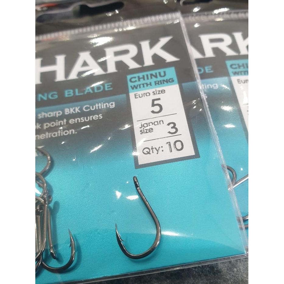 Mata Kail Pancing Bkk Chinu-R Shark Black Nickel