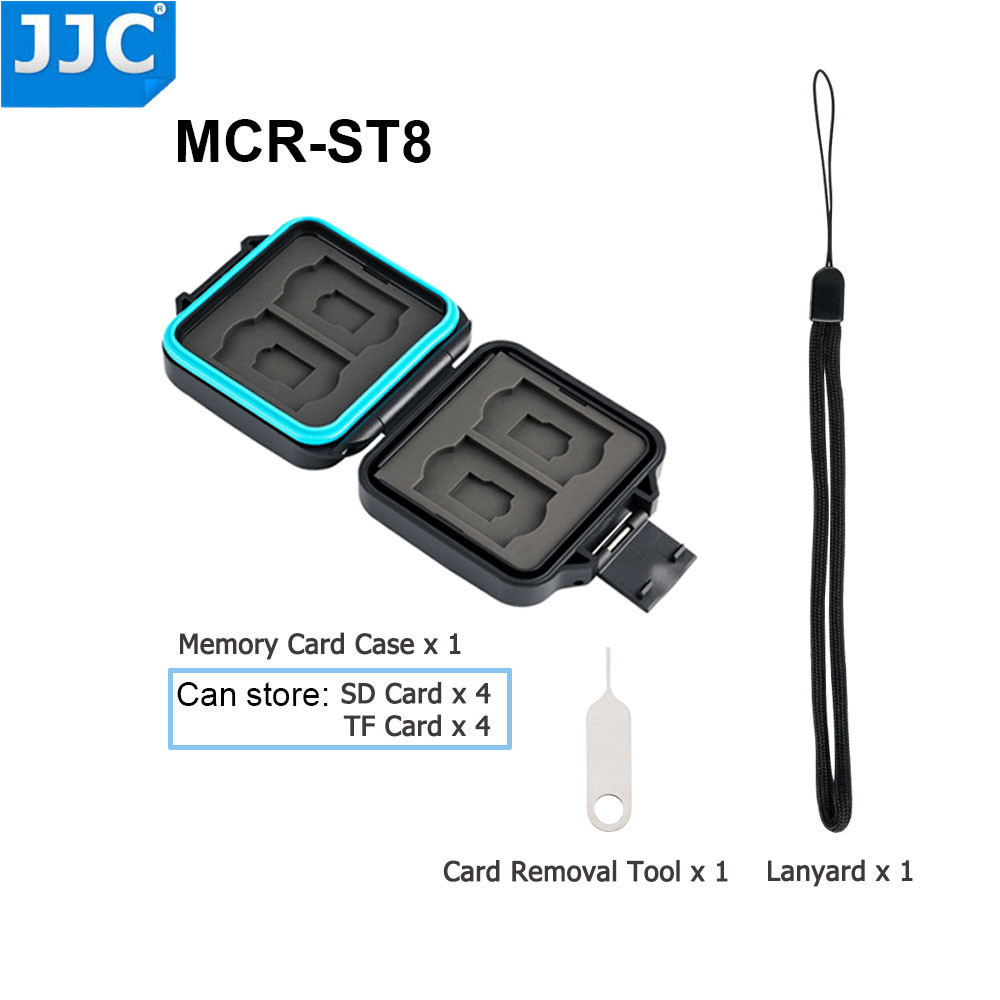 JJC Camera Memory Card Storage Water-Resistant Case for SD/Micro SD/TF/Micro SIM/Nano SIM SD Memory