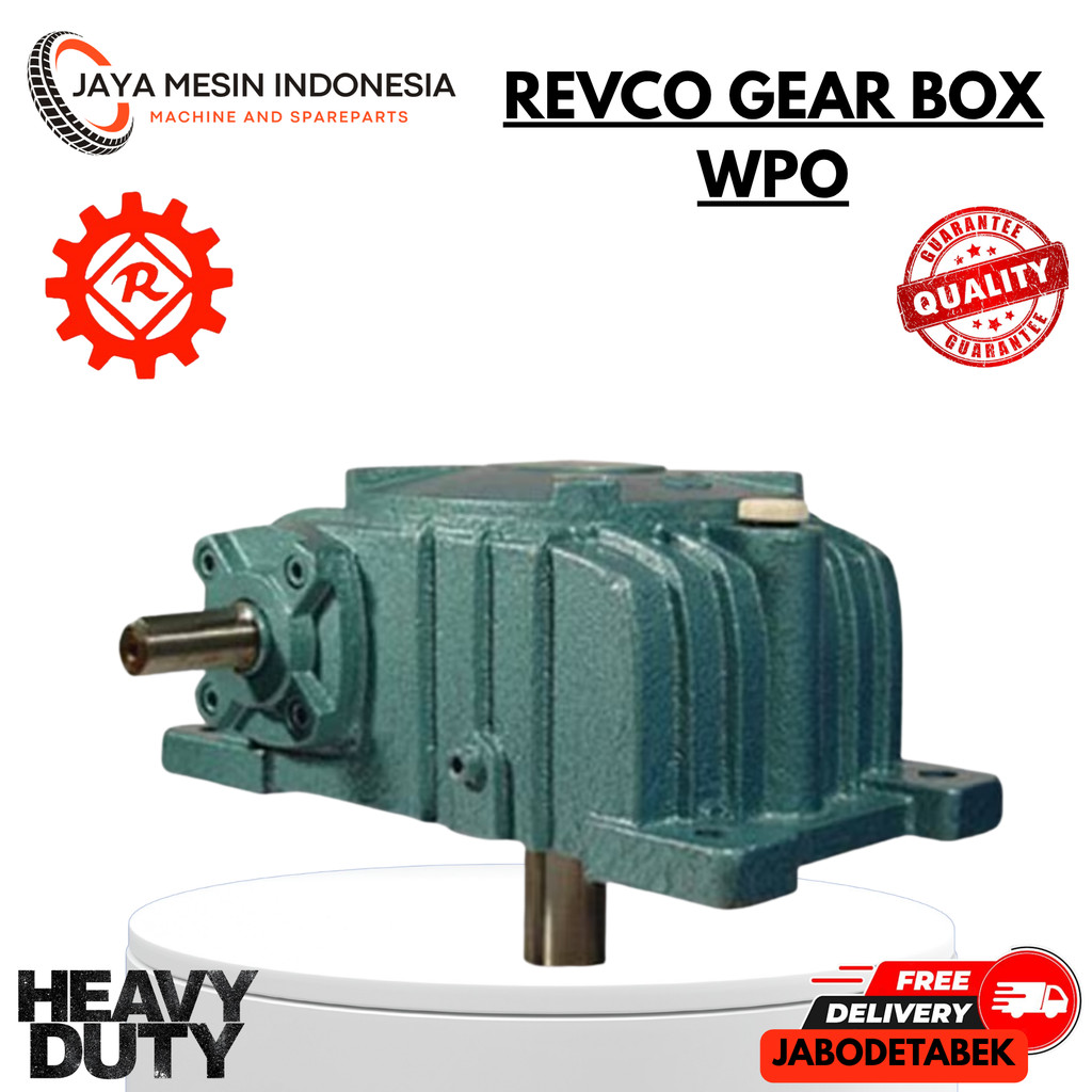 GEAR BOX REVCO WPO 135 WORM GEAR REDUCER RATIO 1:10-60/ GEAR BOX REVCO WPO WORM GEAR REDUCER RATIO 1