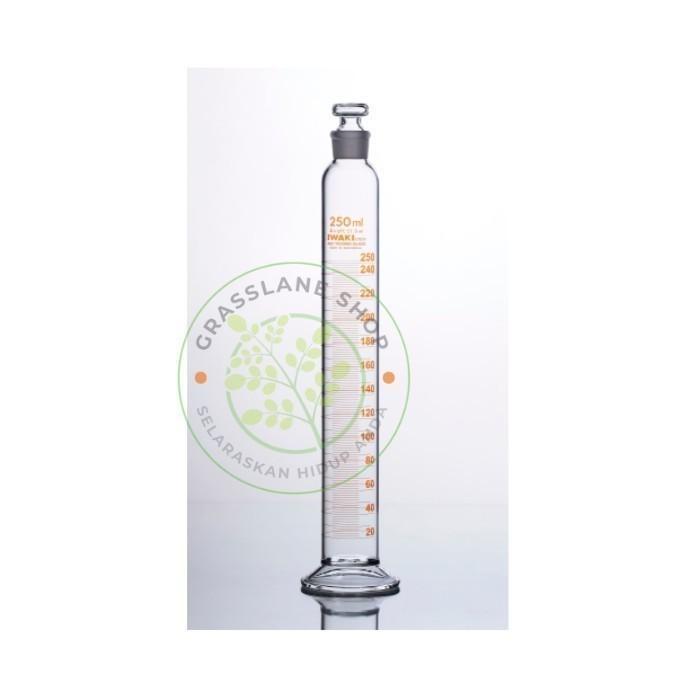 Gelas ukur 1000 ml Iwaki Measuring Cylinder Class A Glass Stopper