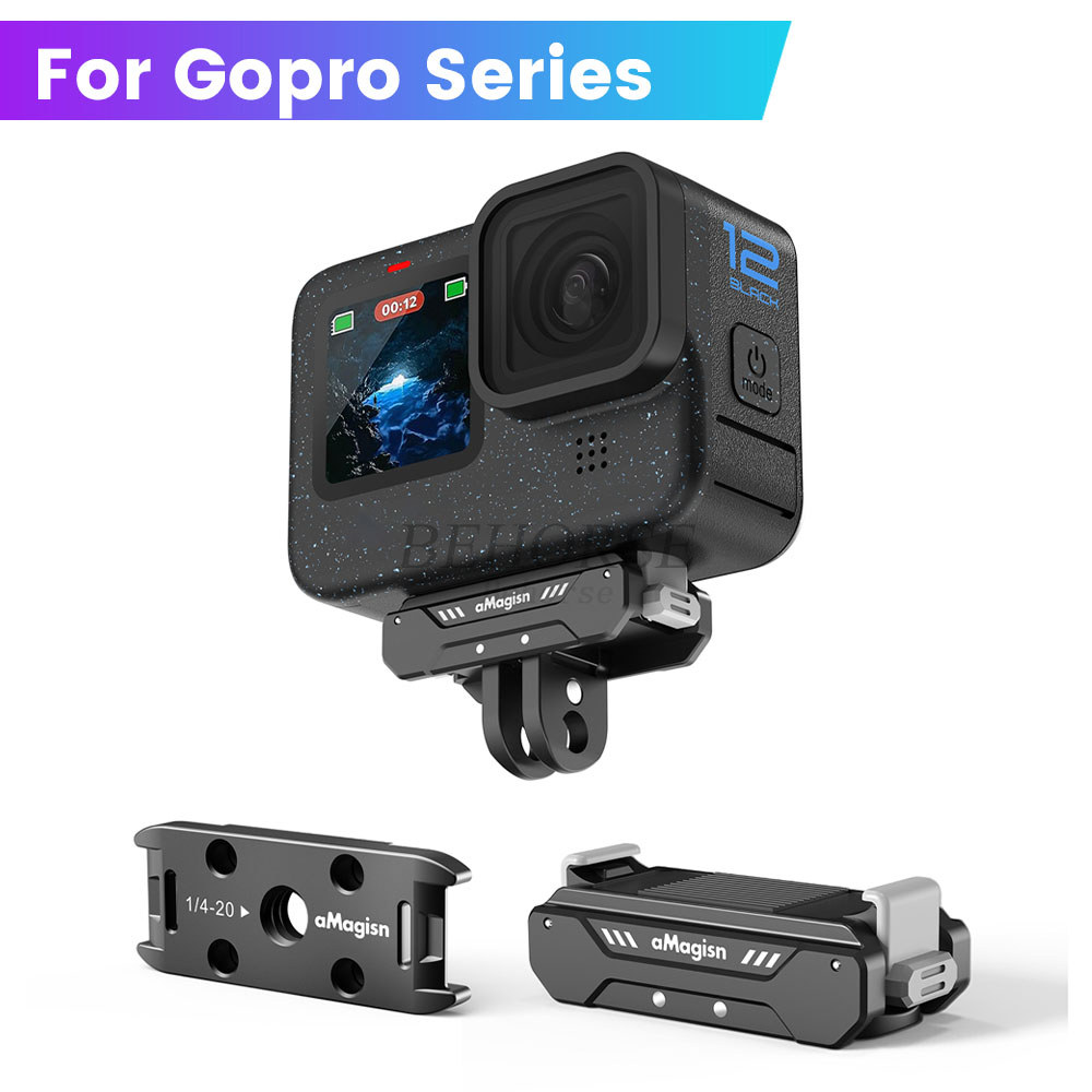 Magnetic Base For GoPro Hero 12/GoPro 11/10/9/8/GoPro11Mini/MAX Quick