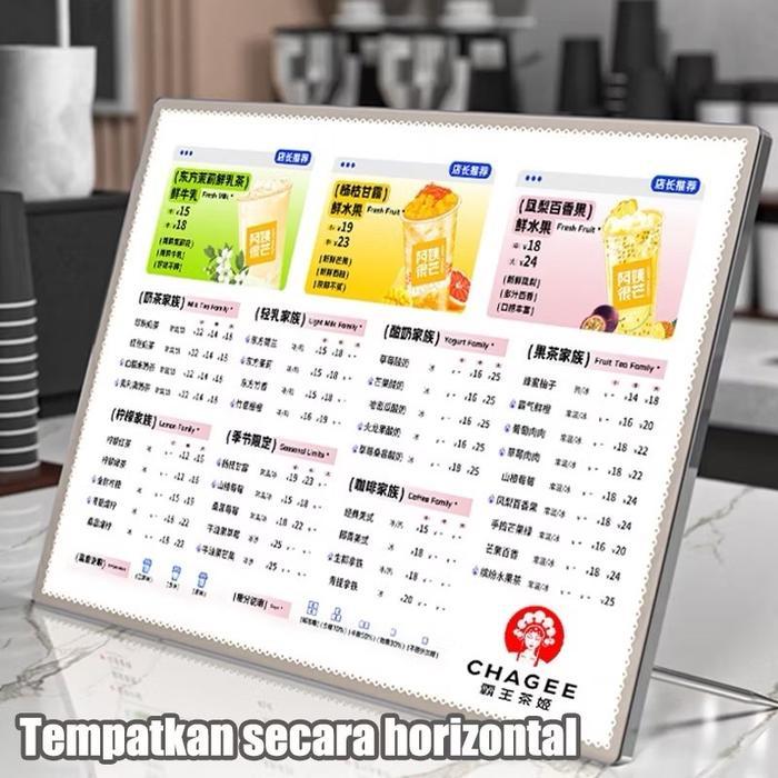 LED Slim A2 Light Box/ Light Box Menu /Daftar Menu/Slim Light Box/ Light Box Table Menu Display