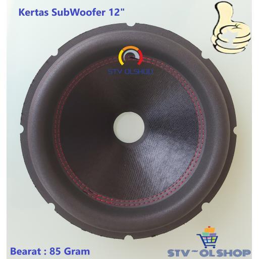Kertas Speaker 12" Subwoofer Import / Daun Speaker 12" Subwoofer
