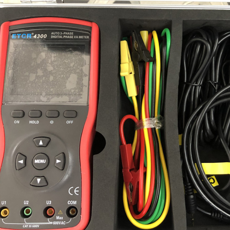 ETCR4300 AUTO 3-PHASE DIGITAL PHASE VA METER DIGITAL VOLT-AMPERE METER