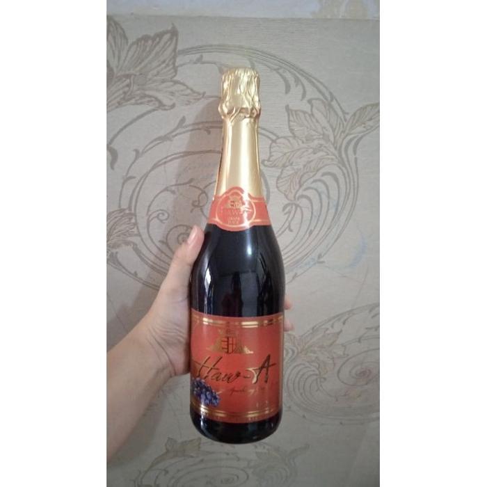 Promo Haw A Red Sparkling Grape Juice / Haw A Sparkling Juice Non Alkohol 750Ml Original