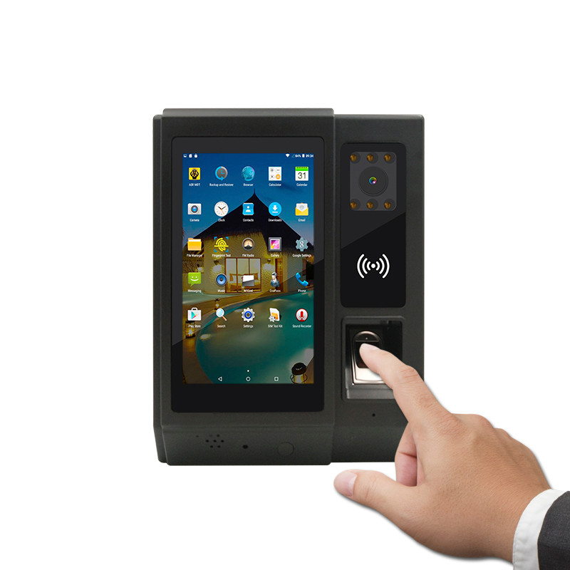 Android Time Attendance Biometric Fingerprint NFC Reader With Camera