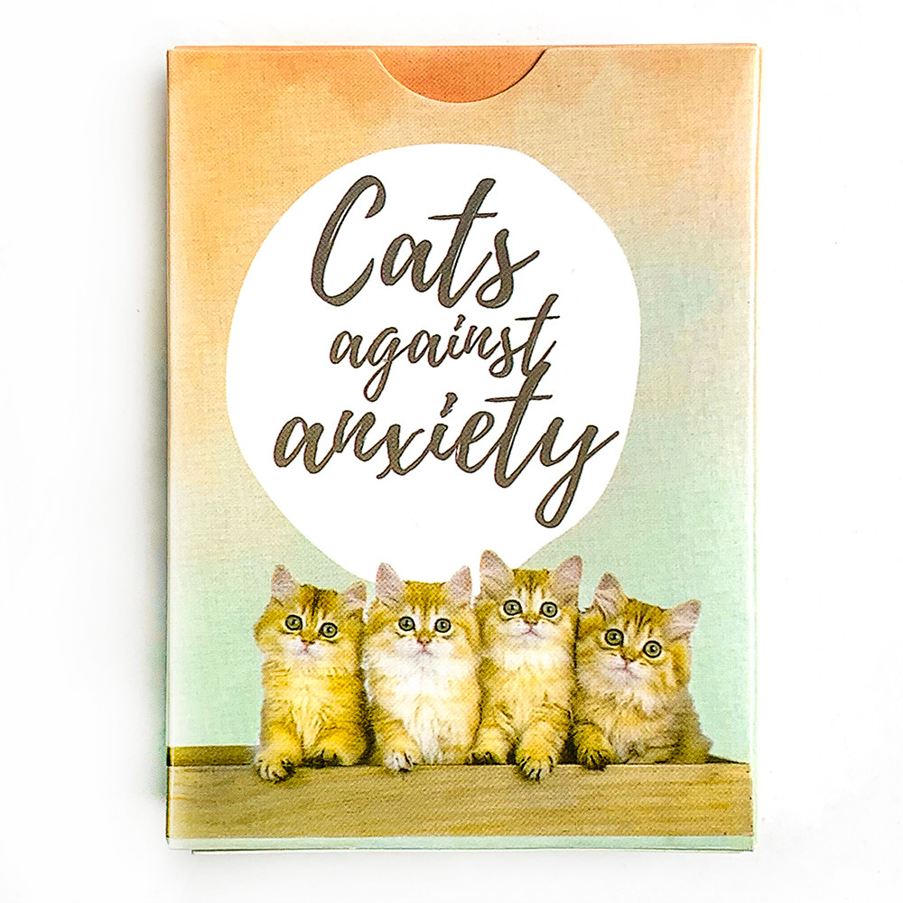 Cats Against Anxiety Oracle Cards 50 Cards Cute Kitten Oracle Cards Meditation Divination Oracle