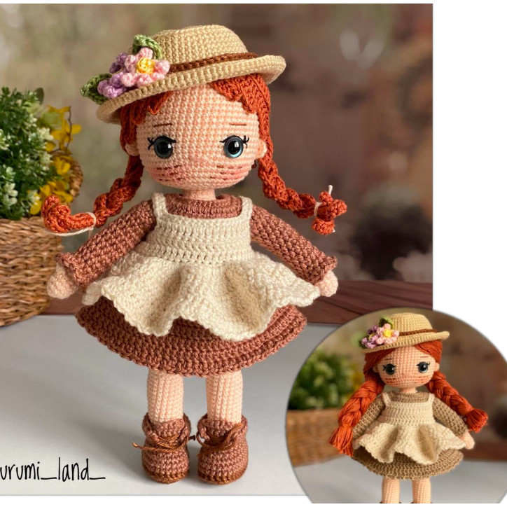 Anne Shirley doll { PDF File amigurumi pattern}