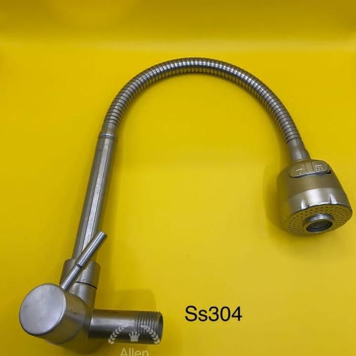 Kran Angsa Fleksibel Stainless/Keran Angsa Wastafel Stainless Sus304