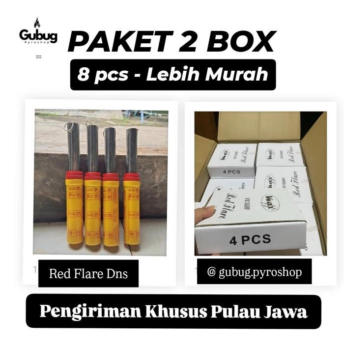 Flare Dns Import - 2 Box Merah [8 Pcs]