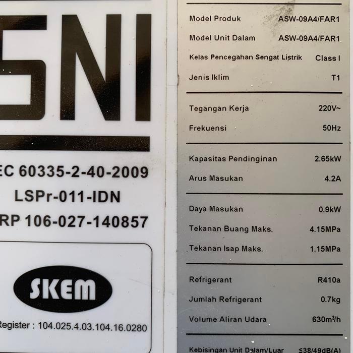 SENSOR INDOR AC AUX R410 COPOTAN ORIGINAL