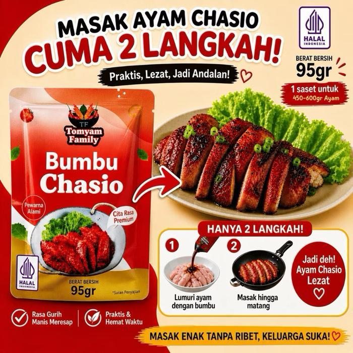 CHASIO Bumbu Masak Premium Tomyam Family Sachet HALAL
