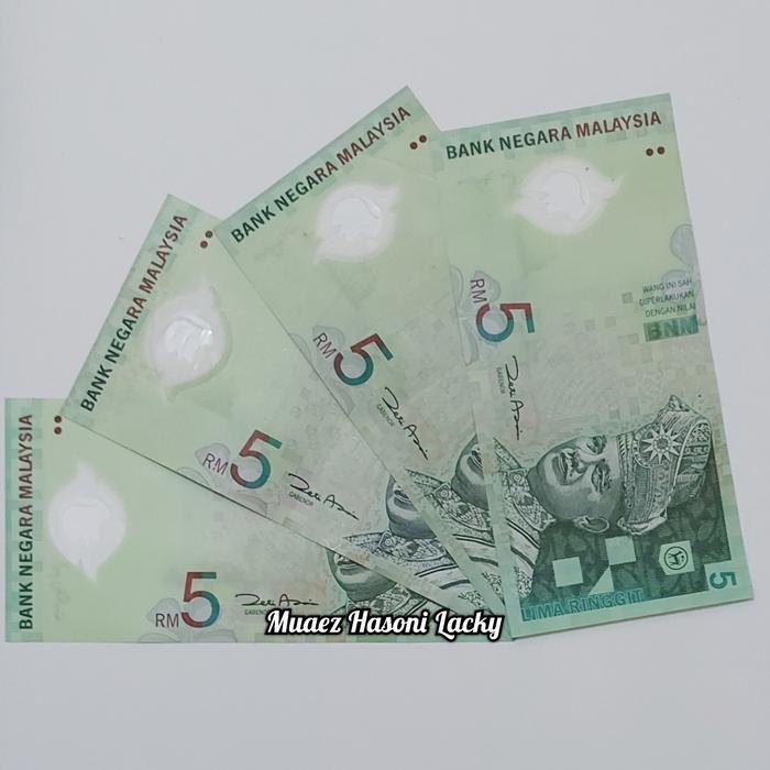 Promo Koleksi Malaysia Ringgit Pecahan 5 Ringgit Old Series Polymer