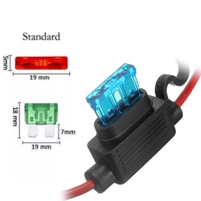 TERUJI Gading Tama Rumah Sekring Tancap FUSE HOLDER Waterproof Standar/Mini Kabel 16 AWG 29 cm Tahan