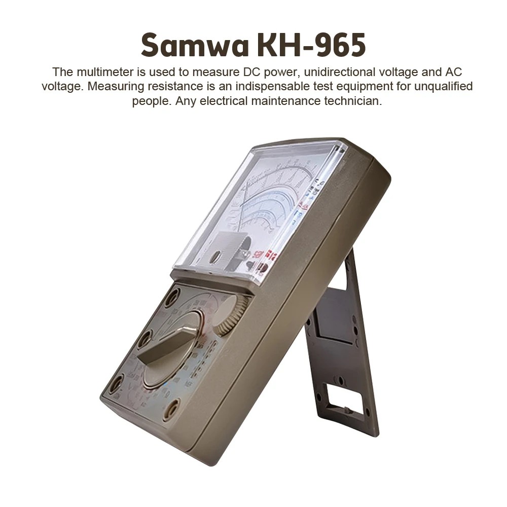 KH-965 ANALOG MULTIMETER MECHANICAL POINTER METER AC/DC VOLTAGE CURRENT RESISTANCE METER WITH TEST