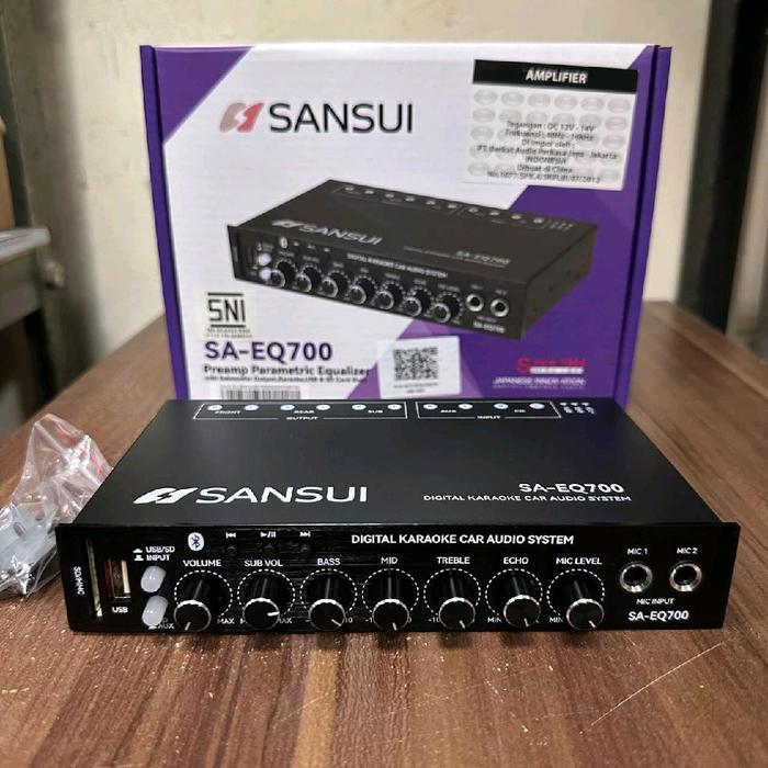 SALE Preamp Parametric Equalizer Sansui SA-EQ700 / Preamp Karaoke Mobil Sansui READY